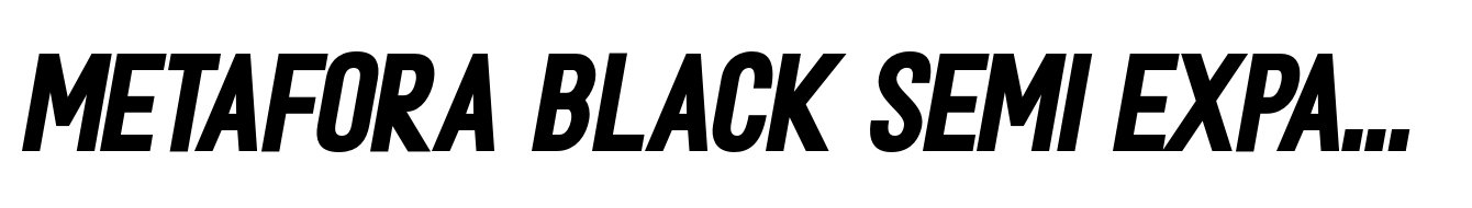 Metafora Black Semi Expanded Oblique